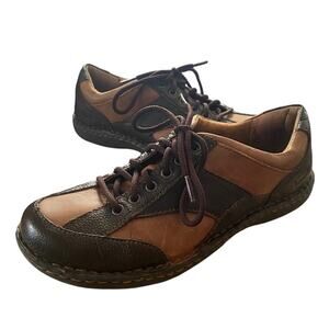 B.O.C. Born of Concepts Womens Oxford 8.5 Brown Leather Lace Up Shoe